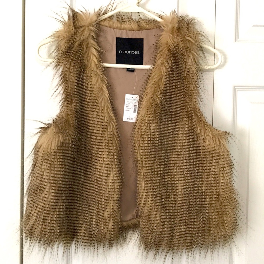 Faux fur vest